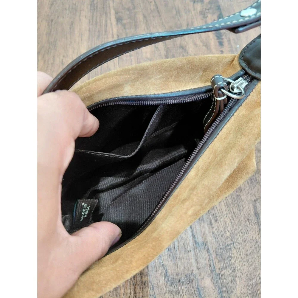 coach Mini handbag brown Suede - Picture 9 of 16